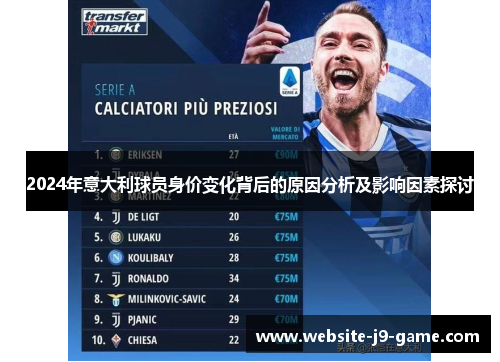 2024年意大利球员身价变化背后的原因分析及影响因素探讨 2024年意大利球员身价变化背后的原因分析及影响因素探讨