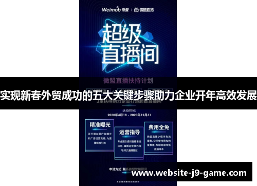 实现新春外贸成功的五大关键步骤助力企业开年高效发展 实现新春外贸成功的五大关键步骤助力企业开年高效发展